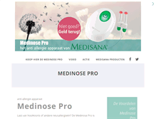 Tablet Screenshot of medinose.nl